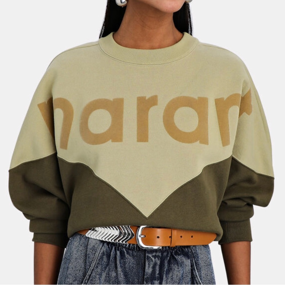 Isabel Marant Etoile Houston Logo Fleece Sweatshirt